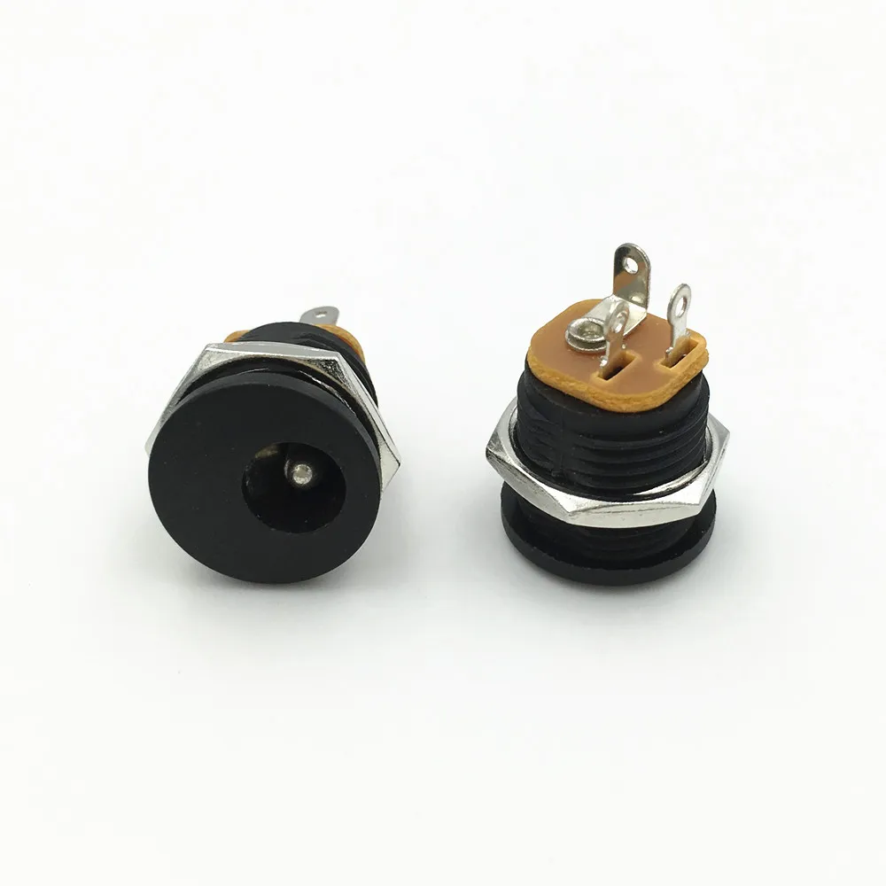 20Pcs 5.5x2.5mm DC Female Power Socket 3Pin Jack Panel Mount with Nut Connector | Обустройство дома