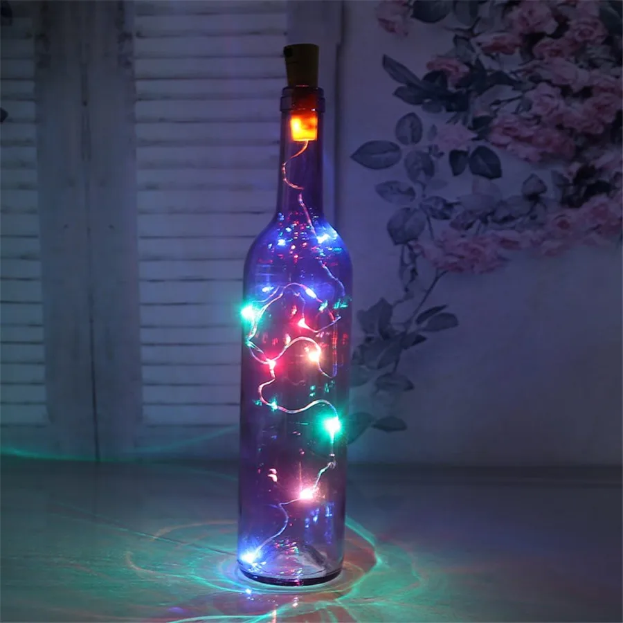 BEIAIDI 2 м 20 светодиодов медная проволока струнная лампа DIY бутылка для вина