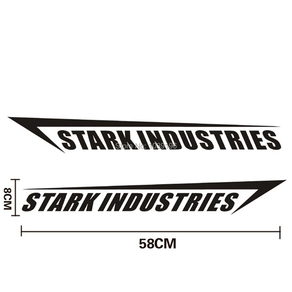 2 X Новый стиль Ironman Старк industries украшения Наклейки автомобилей всего Средства
