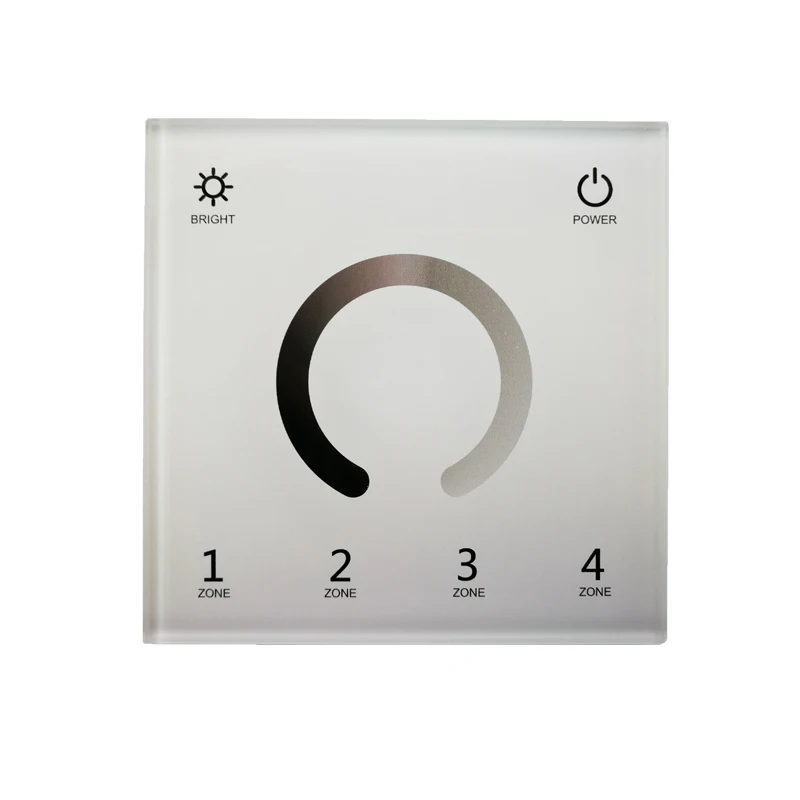 Светодиодный DMX диммер с D4-L 4 канала DMX deocder AC85V-240V Сенсорная панель настенный DMX мастер диммер Многофункциональный сенсорный диммер