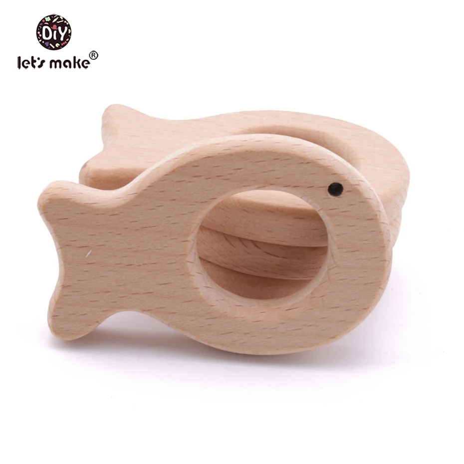 Let's Make деревянные детские Прорезыватели для зубов ювелирные аксессуары