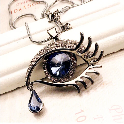 Модное женское изысканное ювелирное изделие с каплевидной огранкой Кристальный