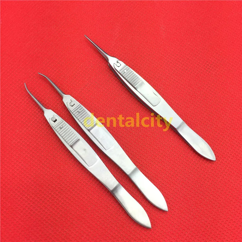 

1pcs Stern-Castroviejo Fixation Forceps Straight/Left/ Right 1x2 teeth, 0.5mm with lock