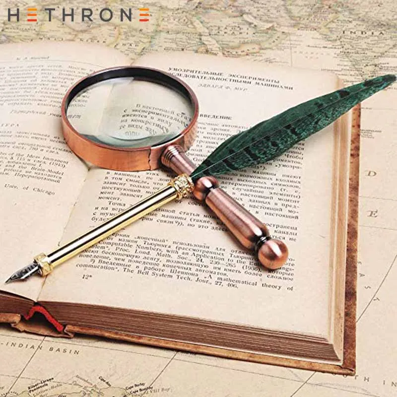 Hethrone 1 шт. английская каллиграф перьевая ручка винтажная перо Подарочная