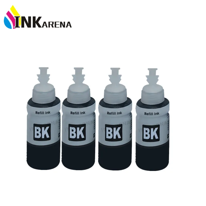 INKARENA 4 черный 70 мл чернилами Совместимость для Epson L355 L350 L365 L366 L550 L555 L566 L800 L801 L805 L110