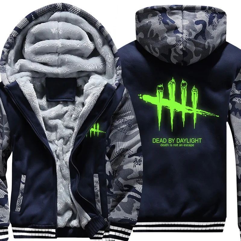 Мужская камуфляжная толстовка с капюшоном Dead by Daylight американского размера