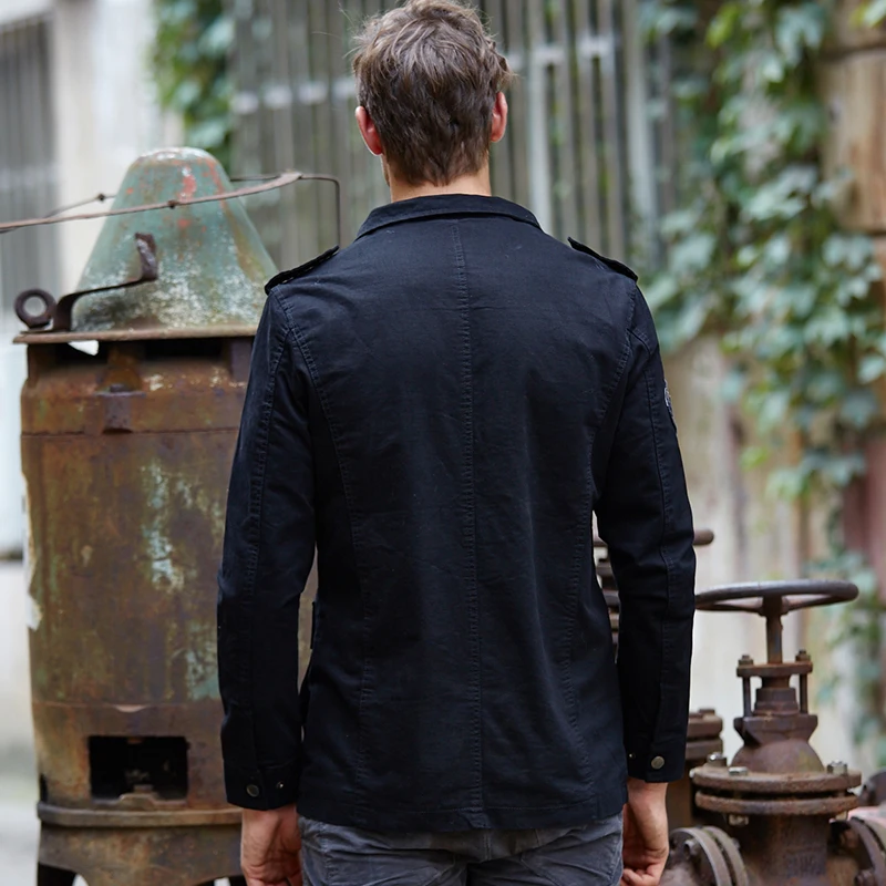 

Nice New Autumn Men Casual Jacket Stand Collar Fashion Slim Embroidery Jackets Coat Jaqueta Masculina Long Sleeve Brand Clothing