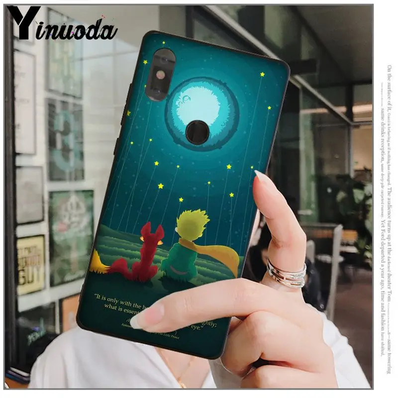 Yinuoda The Little Prince and the Fox DIY Luxury High-end Protector Case for Xiaomi MI MIX 2 2S 6 8 8SE Note 3 Redmi 5 plus | Мобильные
