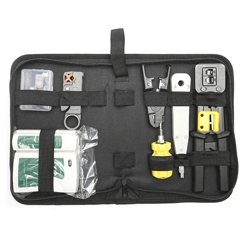 Rj45 Crimping Tool Kit For Cat5/Cat6 Professional Computer Maintenance Lan Cable Tester Network Repair Set | Инструменты