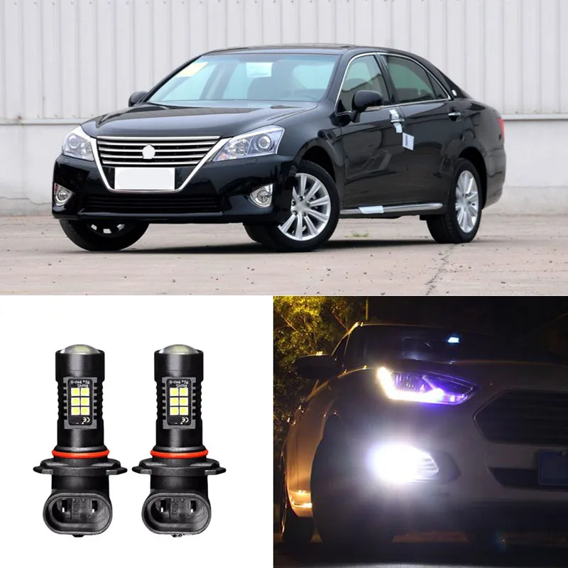 2 шт. светодиодные дневные ходовые огни Canbus H11 3030 21SMD для Toyota Crown 2010 2013|Сигнальная