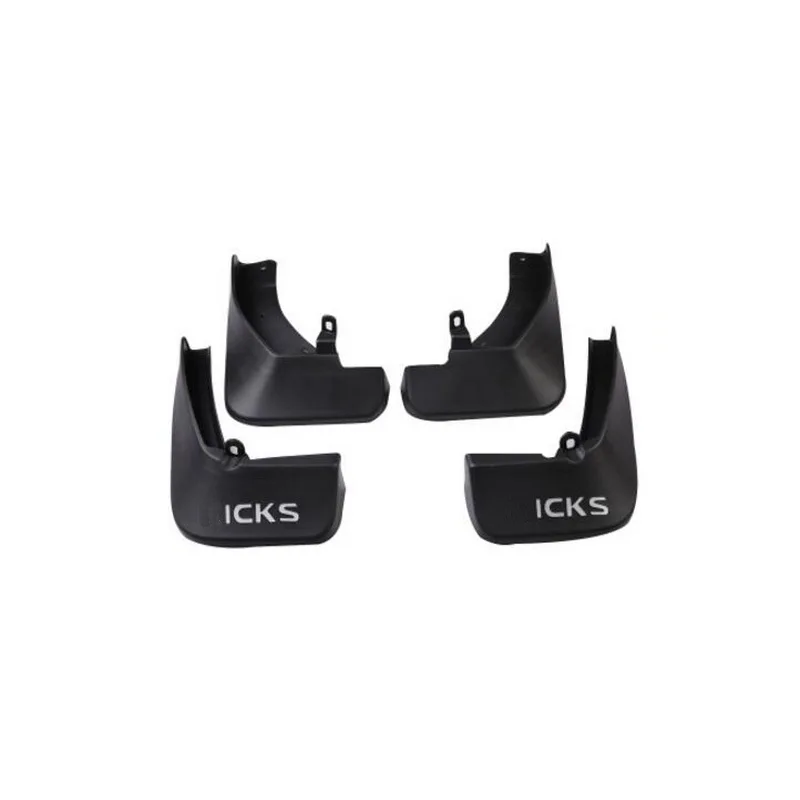white logo Tonlinker, чехол, наклейка s для Nissan KICKS, аксессуары, 4 шт., автомобильный Стайлинг, АБС пластик, Автомобильные Брызговики, наклейка с логотипом - Цвет: white logo