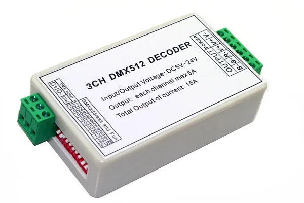 10 .   3  DMX512 RGB  3CH DMX512  DC5-24V     15