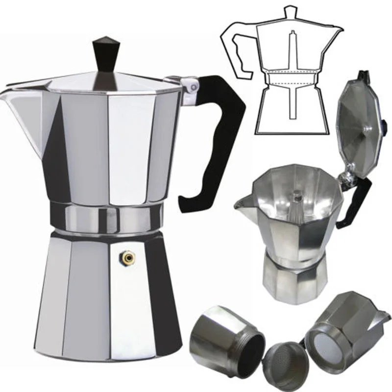 Плита Топ Итальянский для эспрессо кофеварка Континентальный Moka Percolator
