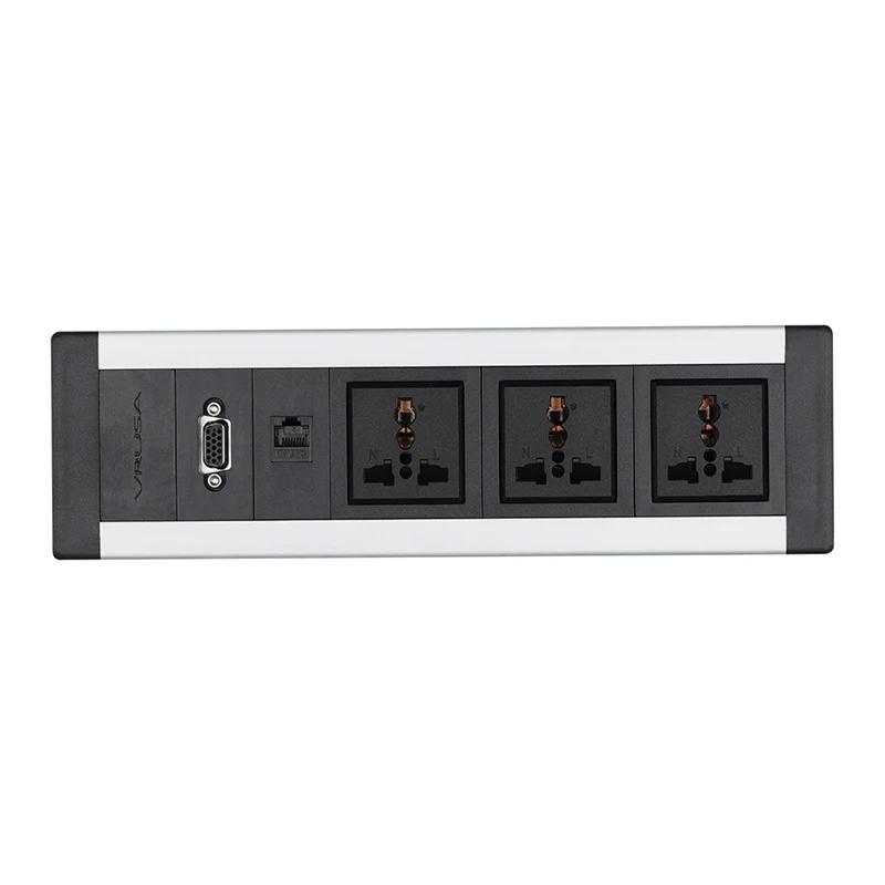 JOHO настольные розетки RJ45 VGA логотип 250В 10А/16А три универсальная настольная