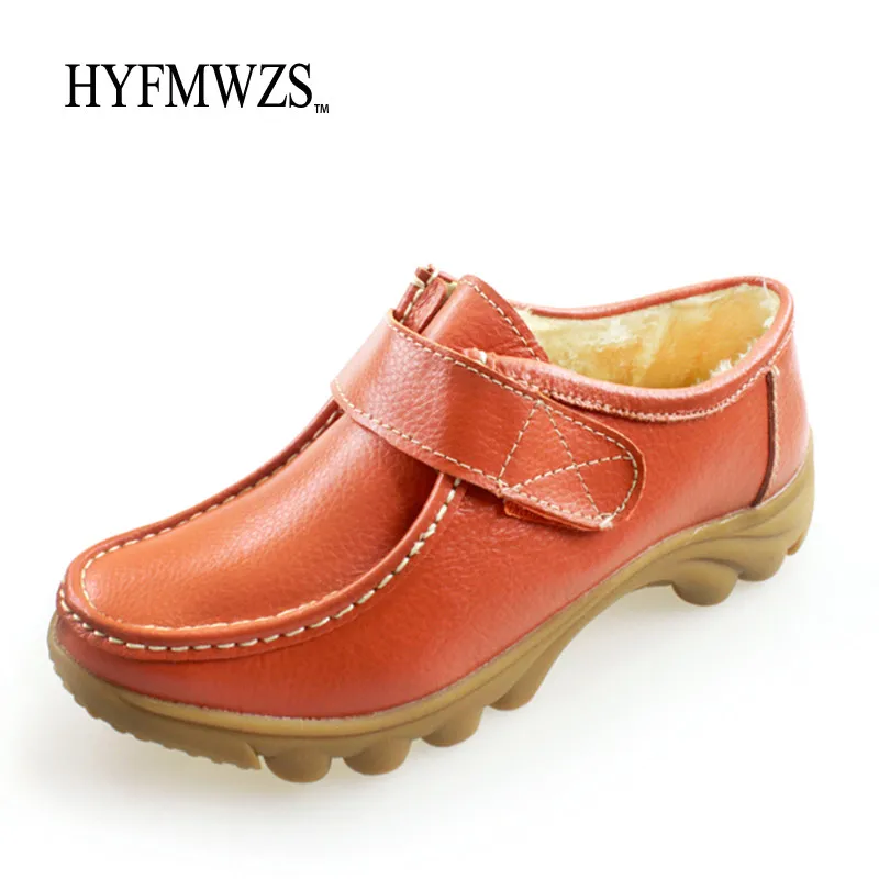 Hyfmwzs плюс размер 35-41 Теплые зимние женские сапоги нескользящие с Мех животных
