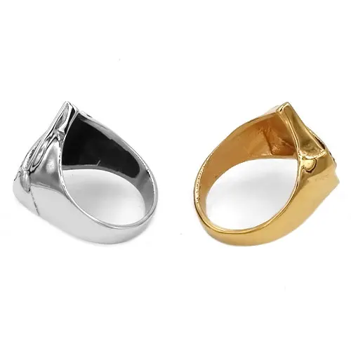 

Wholesale Ace Of Spades Ring 316L Stainless Steel Jewelry Classic Gold Silver Color Heart Shape Biker Men Women Ring SWR0687A