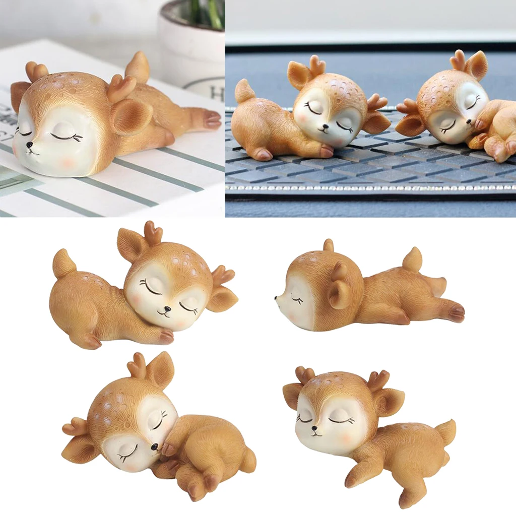 4 упак. Миниатюрные сказочные садовые поделки олень игрушки орнамент кукольный