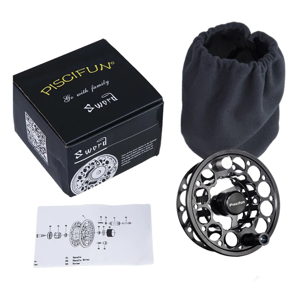 

Piscifun Sword Fly Fishing Reel Spare Spool 3/4/5/6/7/8/9/10 WT CNC-machined Aluminium Alloy