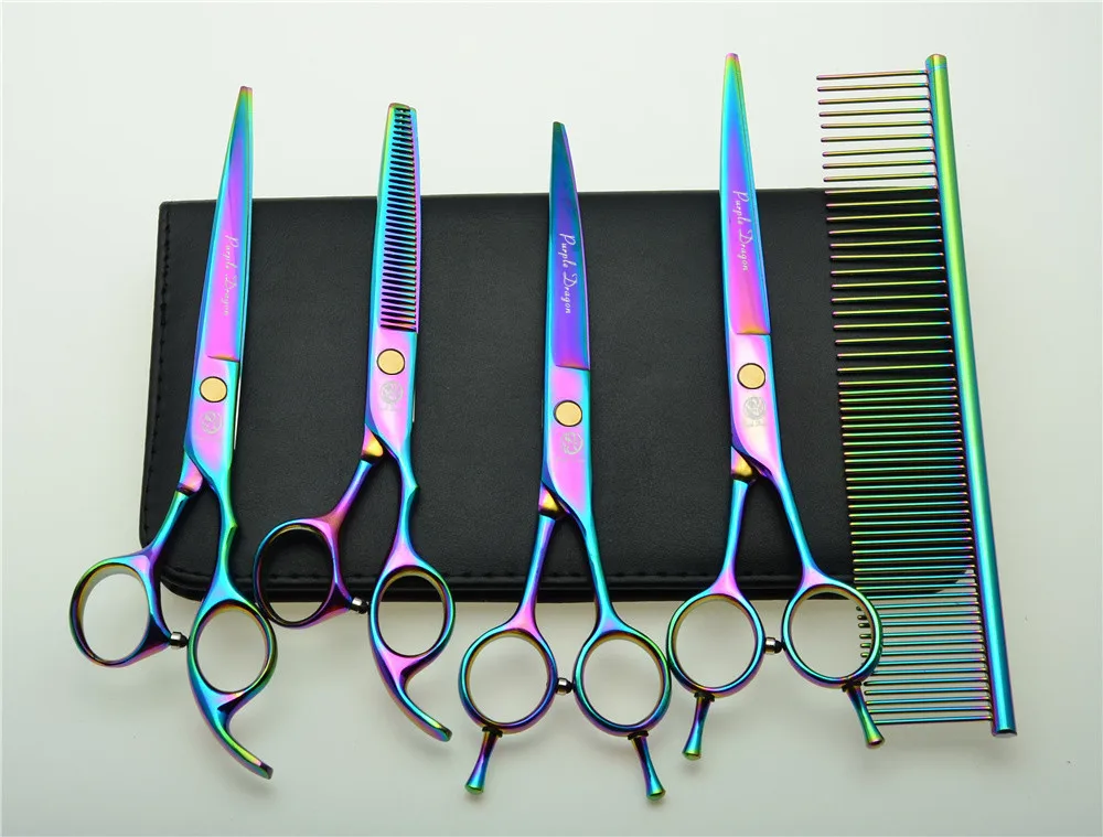 Парикмахерские ножницы для домашних животных 7 дюймов 19 см 4 цвета высокое