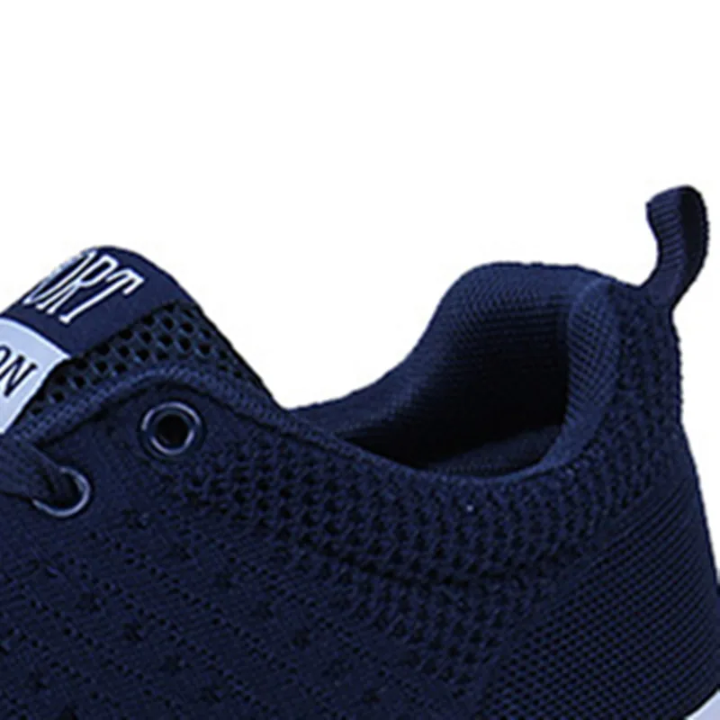 Мужские кроссовки для бега Спортивные на плоской подошве Дышащая сетка Летняя