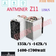 Antminer Z11 135k Sol/s 1418W с битманом 1800W PSU Equihash Miner лучше чем Antminer Z9 S9 S11 S15 Innosilicon A9