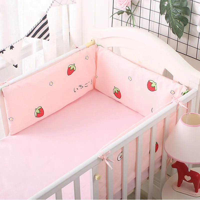 Cotton Baby Bed Bumpers Newborn Bed Safety Rails Anti-collision Infant Crib Protector Cushion Kids Crib Bumper Baby Bedding