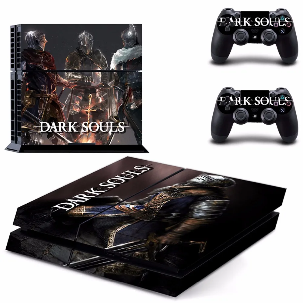 Игры Dark Souls PS4 переводная картинка наклейка для Sony PlayStation 4 консоли и 2 контроллеры