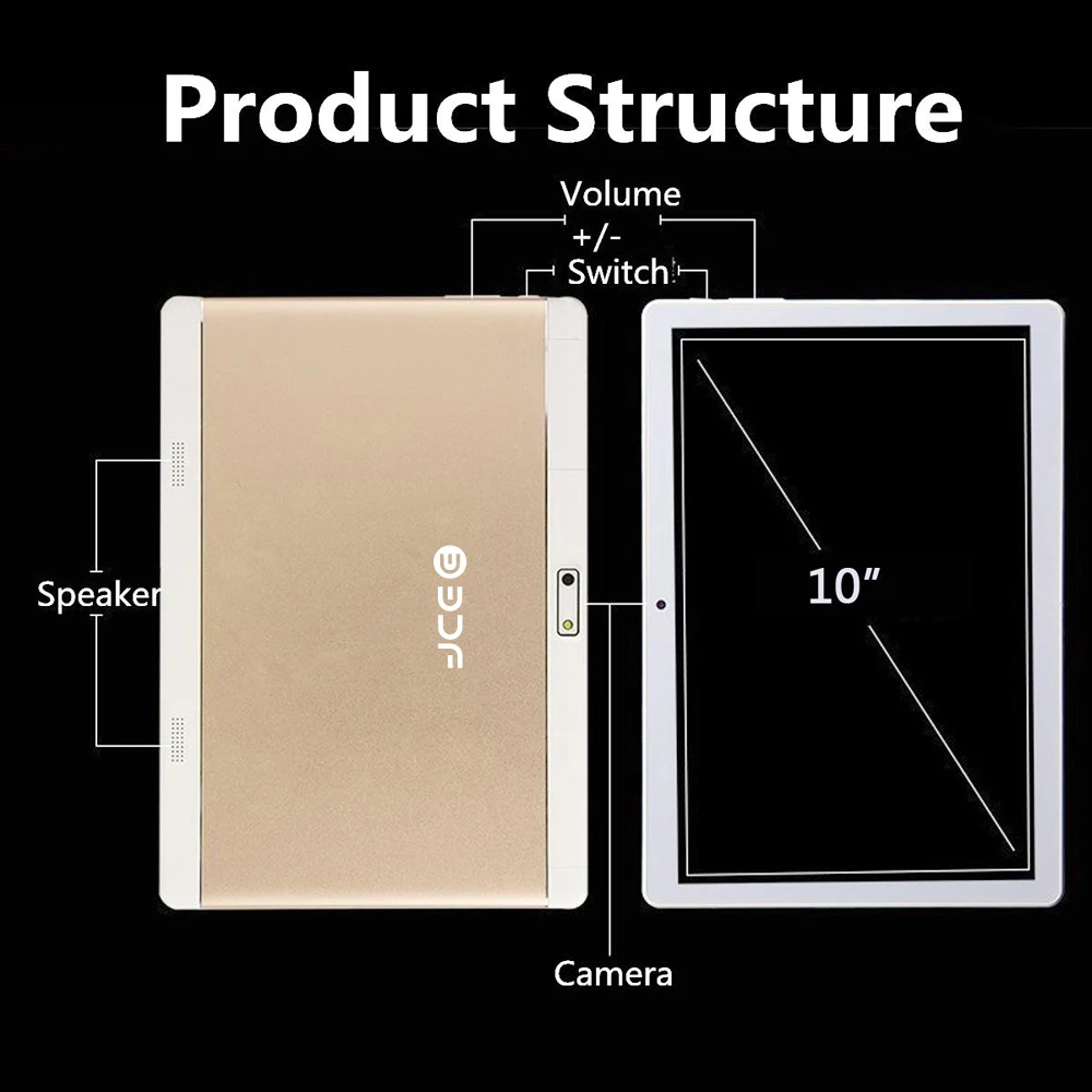 BDF Быстрая Android 7,0 планшетный ПК Tab Pad 10 дюймов ips 8 Core 4 ГБ/64 Гб Две sim-карты 4G LTE телефонный звонок 10," фаблет