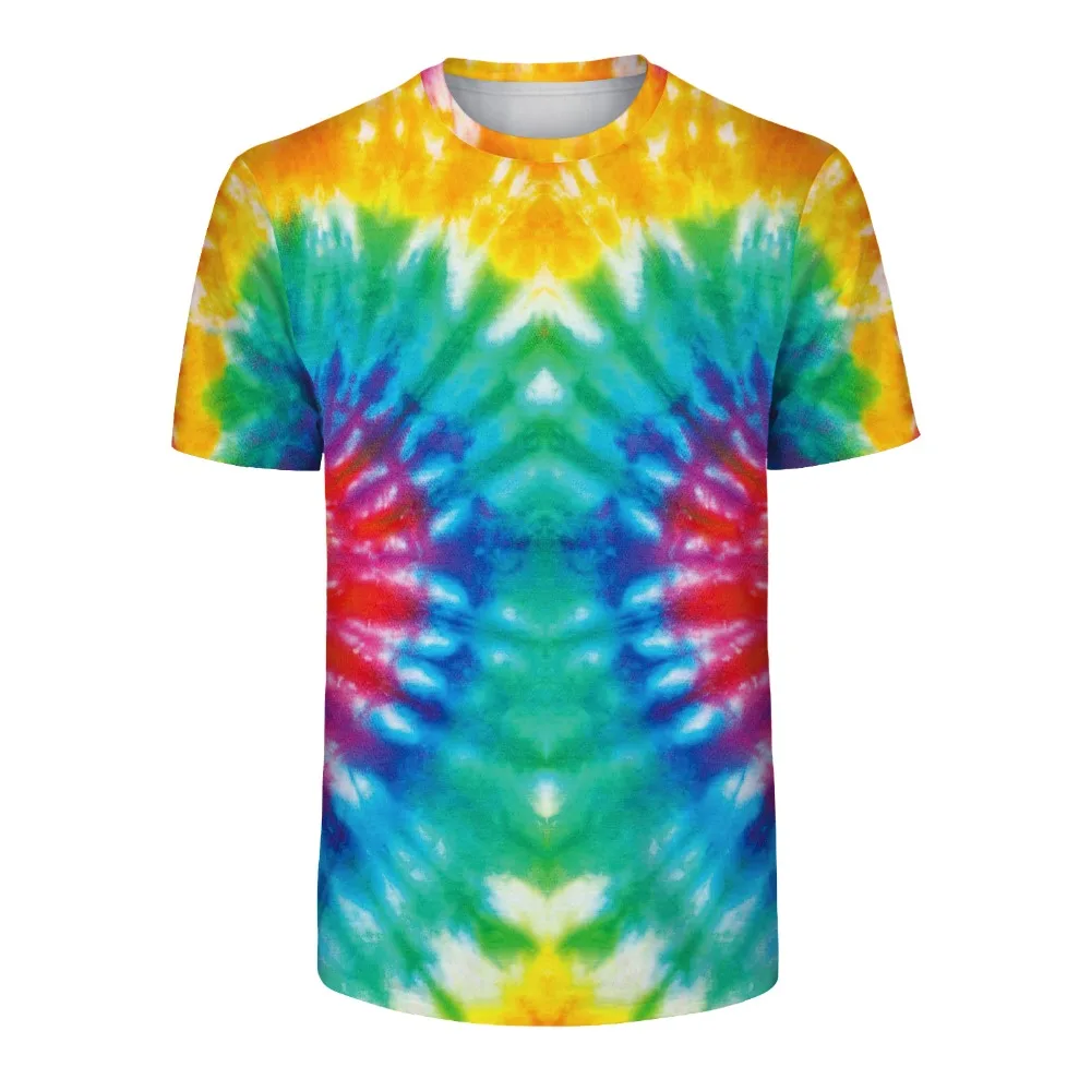 Tie Dye Футболка Топ Футболка Tye Die музыкальный фестиваль хипстер Инди Ретро для мужчин и женщин Летняя футболка