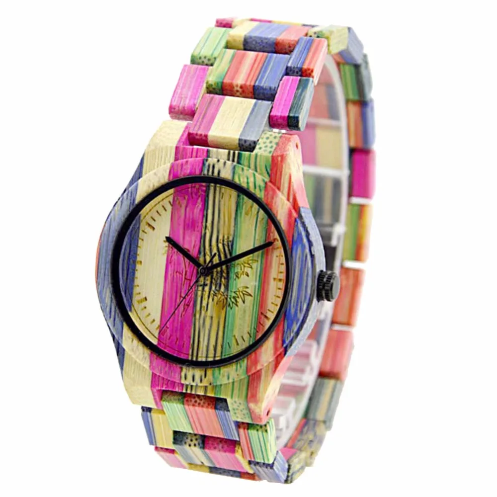 

Luxury Brand New Natural Quartz Watch WoMen Bambooo Wooden WristWatches WoMens Clock Wood Watch Unique Fashion Girl Wood Watches