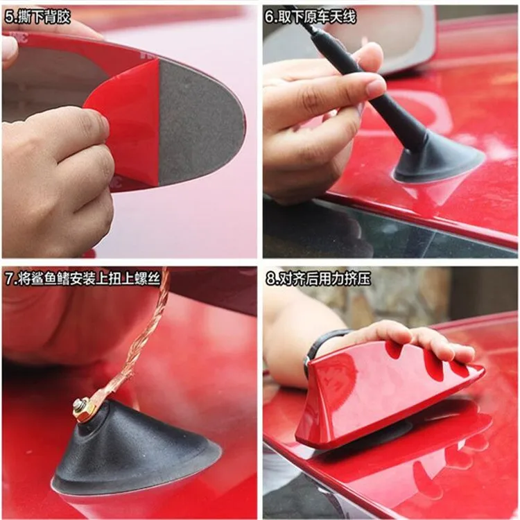 Крыши автомобиля акульих плавников Телевизионные антенны Радио сигнала