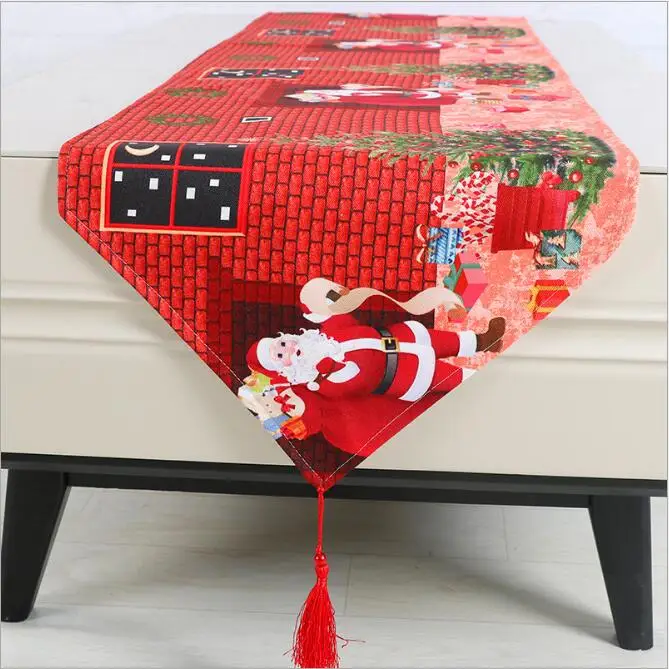 Tablecloth Table Runner Tables Cloth Kitchen Christmas Xmas Home Party santa snowman | Дом и сад