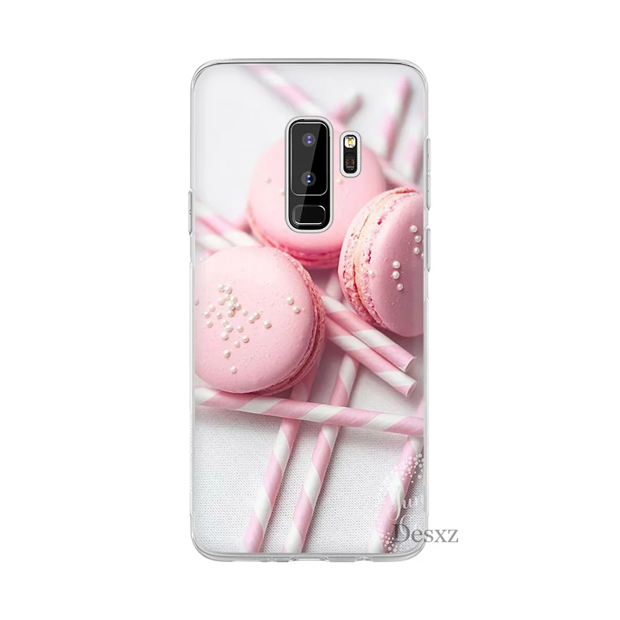 Чехол для Samsung A10 A20 A30 A40 A50 A60 A70 A9 A7 A5 A6 A8 Plus розовый сердечко десерт мороженое