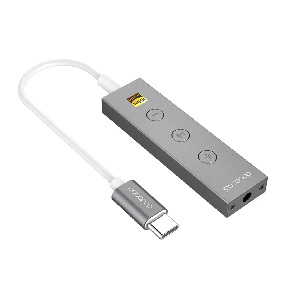Dodocool Сертифицированный Hi-Res Lightning/USB-C до 3,5 мм аудио разъем для наушников адаптер для наушников 3,5 мм преобразователь для наушников Встроенный пульт дистанционного управления