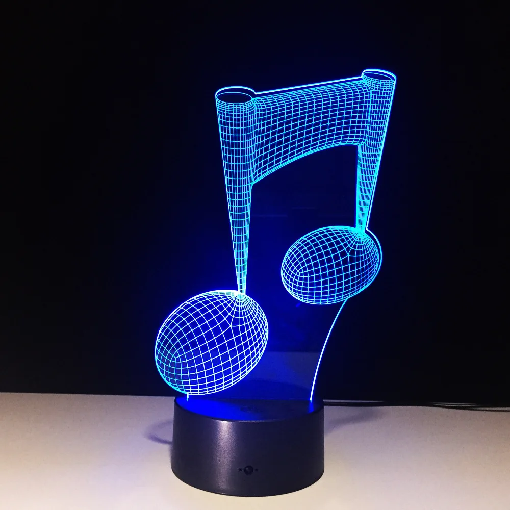 7 видов цветов Изменение светодиодный светильник сенсорный Сенсор USB 3D Luminaria нот