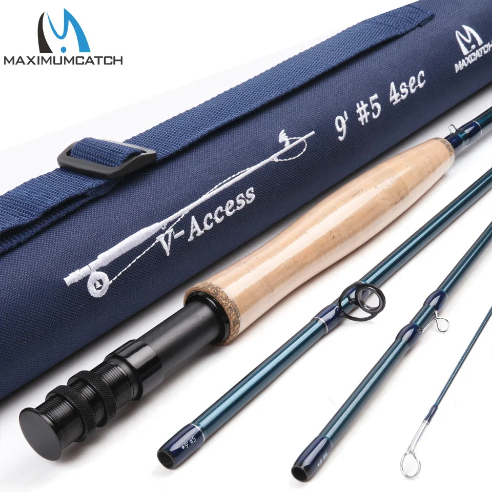 Maximumcatch 3/4/5/6/7/8/9/10/12 Fly Fishing Rod Fly Fishing Rod Fast Action With Cordura Tube Carbon Fly Rod