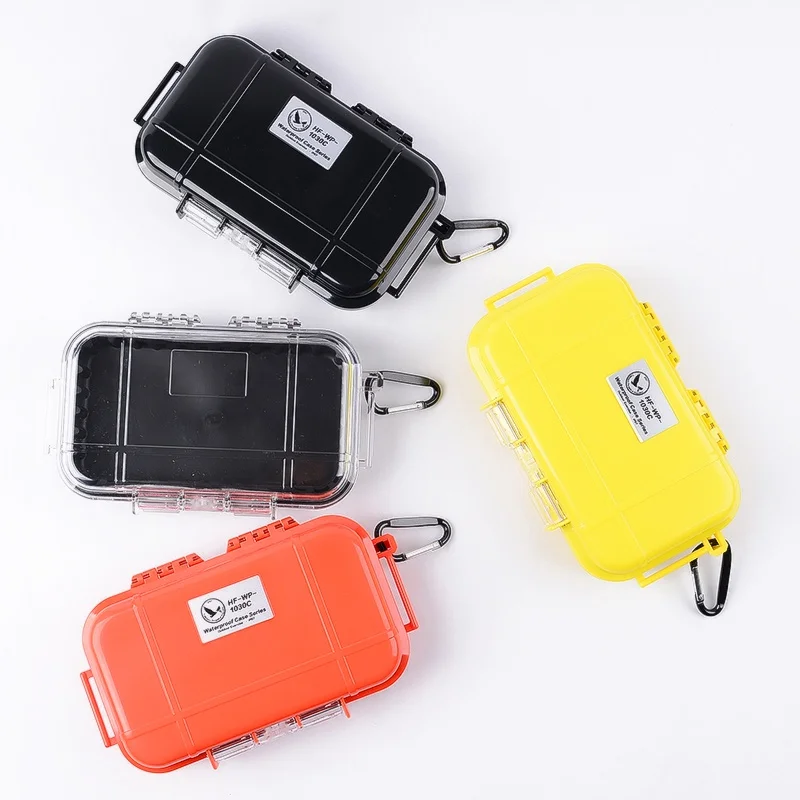 

Outdoor Waterproof Shockproof Boxes Survival Airtight Case Holder For Storage Matches Small Tools EDC Travel Sealed Containers