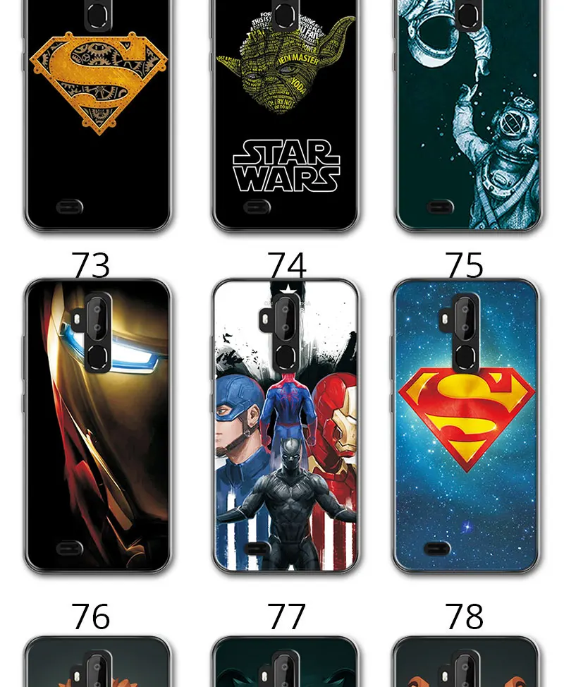 Задняя крышка для Oukitel C12 Pro, чехол C12Pro, новинка, супергерой, силиконовый чехол для телефона, бампер для Oukitel C12 Pro 6,18