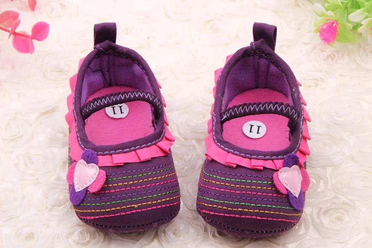 

Baby Shoes The First Walker Newborn Baby Girl Flower Ruffled Crib Shoes Soft Anti Slip Princess Shoes