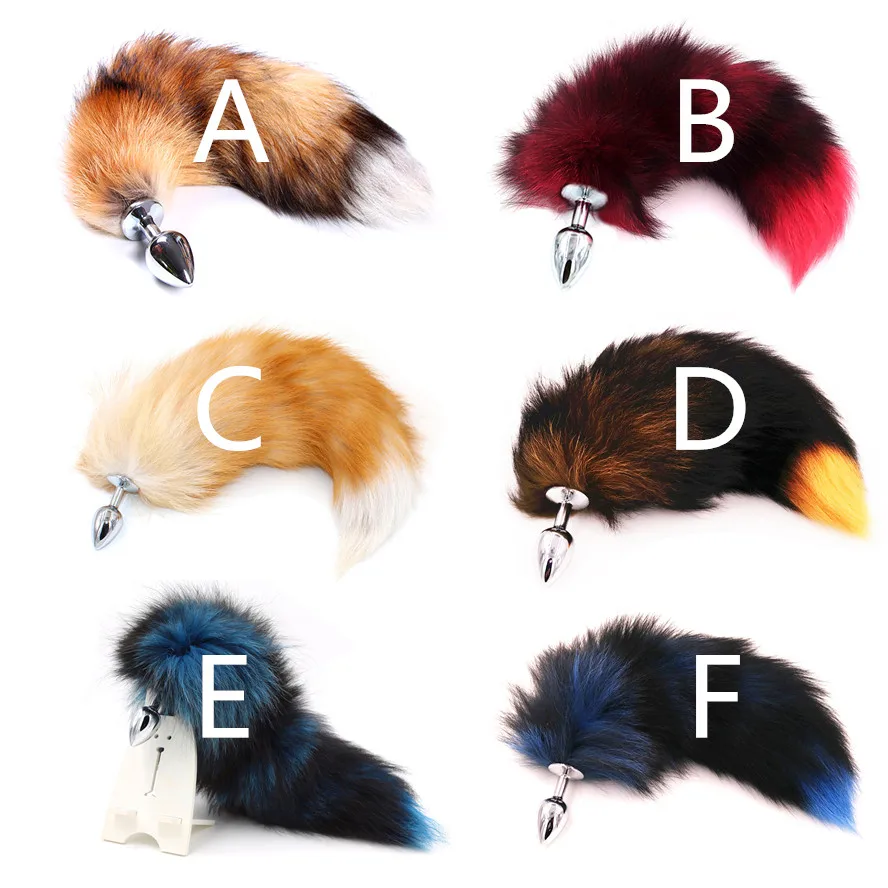 Fox Tails Anal Plug Metal Sex Toys Butt plug Games Role play Cosplay L Drop Shipping | Красота и здоровье