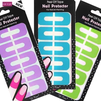 1pcs plastic peel off tape palisade nail protector easy fast clean for nail art painting polish uv gel stamping plate tools