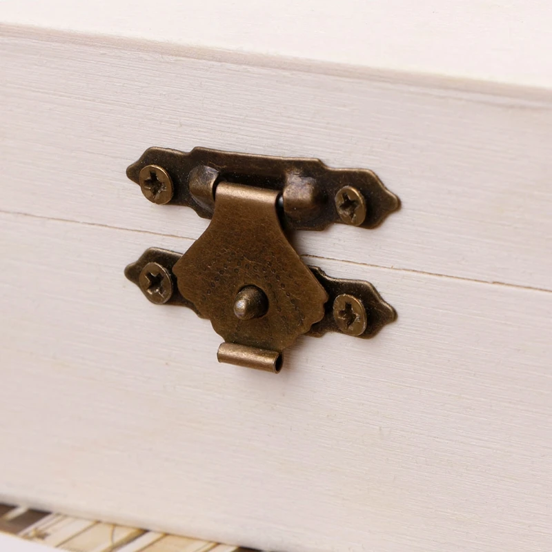 Новый деревянный квадратный ящик для хранения ювелирных изделий деревянная