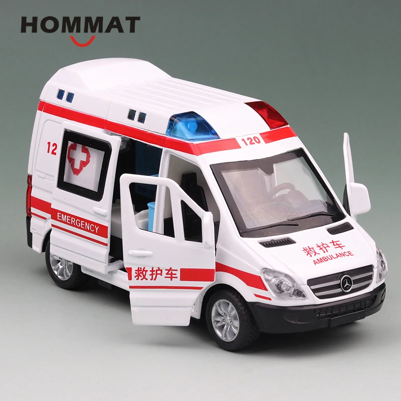 Модель автомобиля HOMMAT sixation 1:36 Sprinter 120 автомобиль скорой помощи литой Сплав