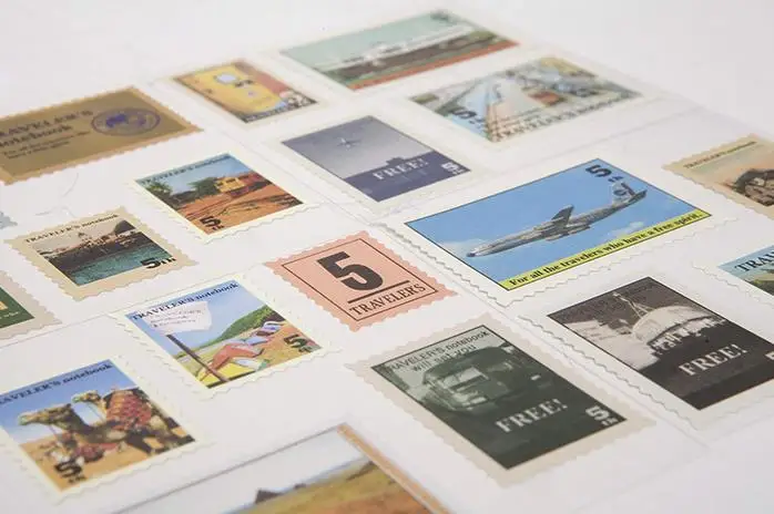 18 штук тема путешествия мир винтажные наклейки с печатью фото Декор реквизит для