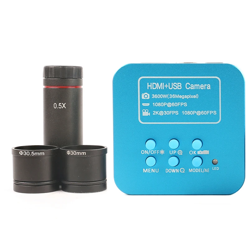 HD 36MP 2K 1080P HDMI USB электронный C Mount видеомикроскоп камера 0.5X Электронный Микроскоп