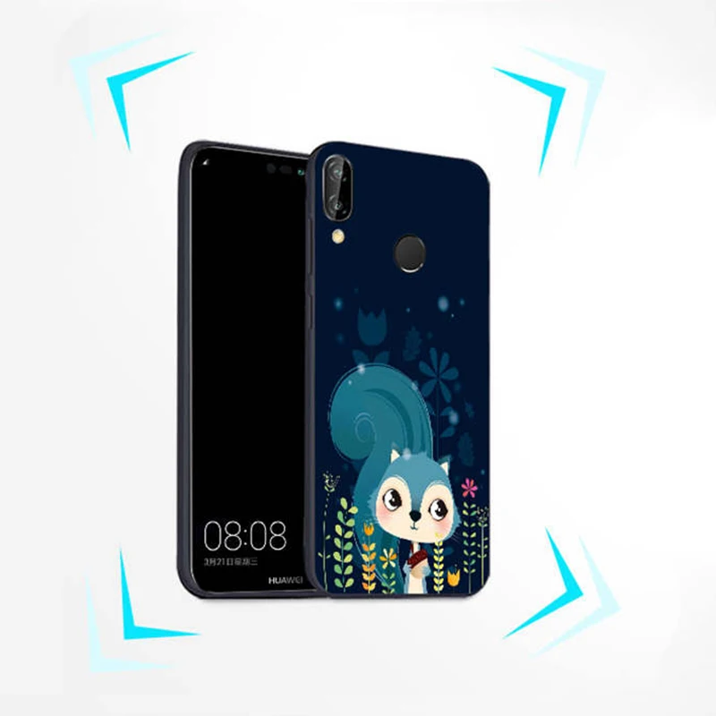 Soft Tpu Case Huawei P Smart Plus 6.3&quot Silicone Cartoon Phone Psmart + IN-LX1 Back Covers 360 |