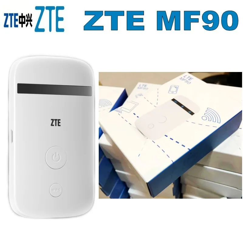 Разблокированный Wi Fi роутер zte MF90 MiFi 4g lte поддержка LTE FDD 800/1800/2600 МГц|usb wireless bluetooth