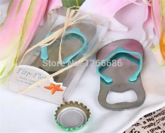 Популярные шлепанцы открывалка для бутылок подарок гостей на свадьбу вечеринку