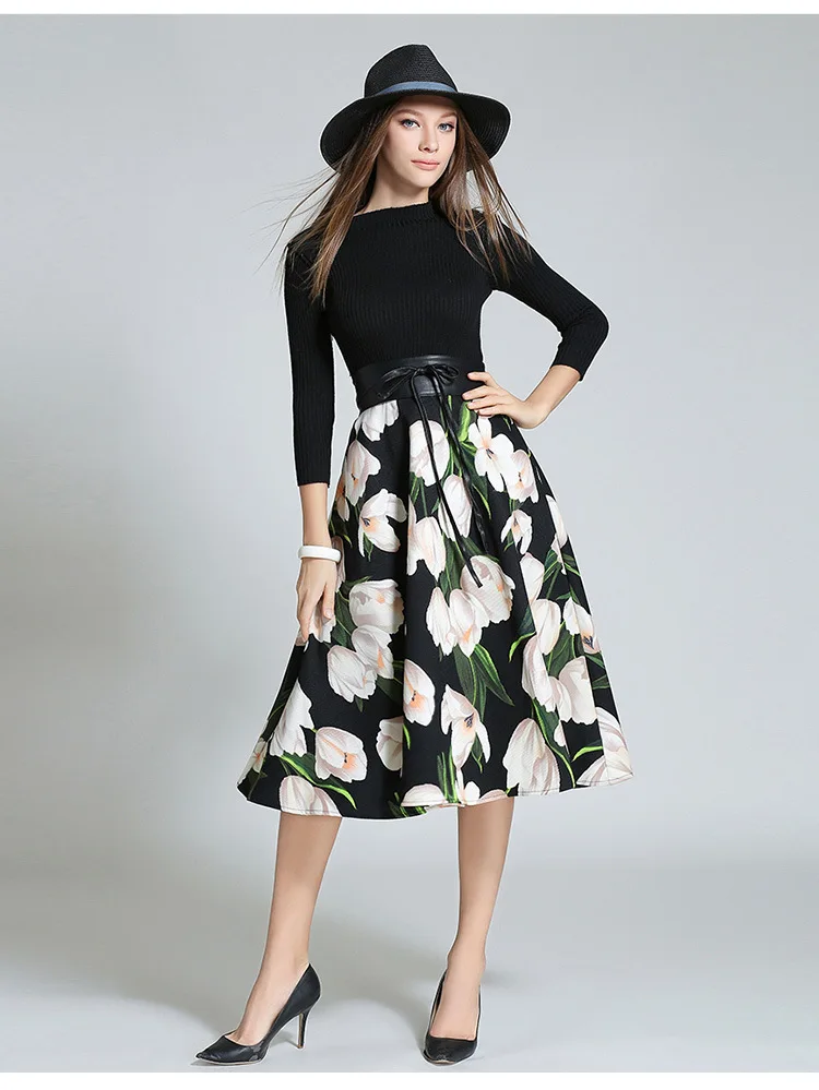 Новый трикотажные Топы корректирующие шить платье 2017 осень-зима Для женщин