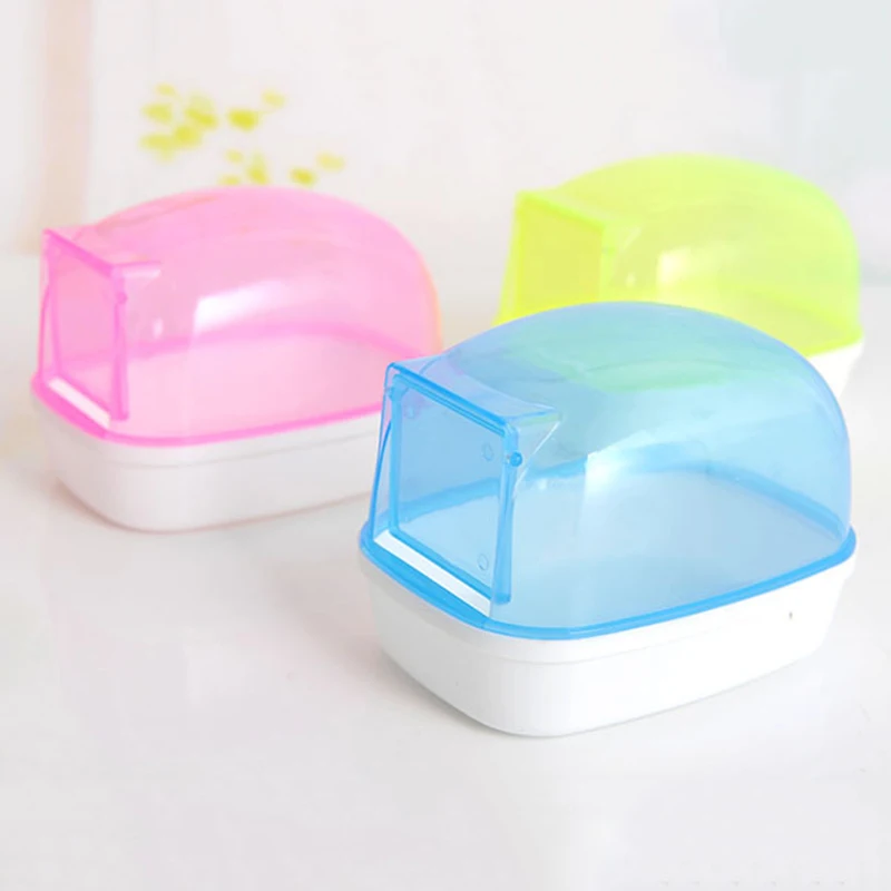 Хомяк белка сауна Ванная комната для купания горшок туалет пластик случайный| |